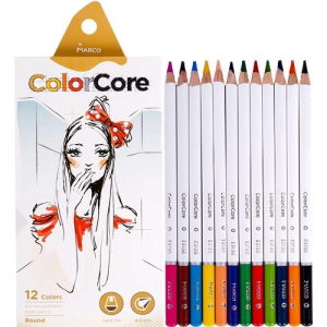 Олівці кольорові "Marco ColorCore" 12 кол. d=4.0 круглі
