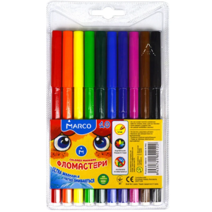 Фломастери "Marco Super Washable" 10 кол.
