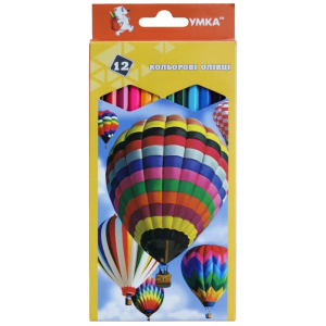 Олівці кольорові "УМКА" 12 кол.