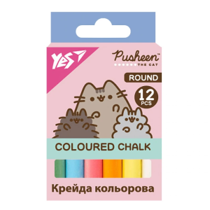 Крейда кольорова 12 шт. "YES" кругла