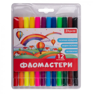 Фломастери "1Вересня" 12 кол.