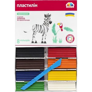 Пластилін "Захоплення" 8 кольорів, 128 г "Гамма"