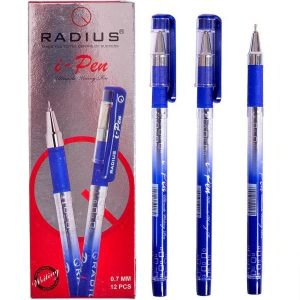 Ручка "I Pen" RADIUS з принтом синя. В упаковці 12шт