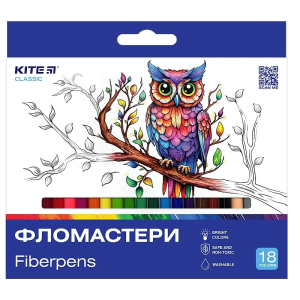 Фломастери "Kite" 18 кол.