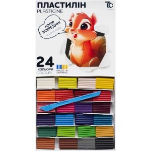 Пластилін 24 кольори по 8г