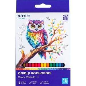 Олівці кольорові "Kite" 18 кол.