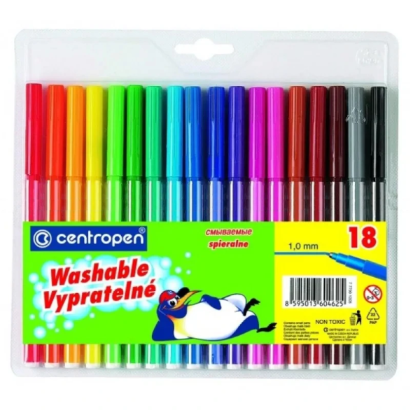 Фломастери "Centropen" 18 кол.