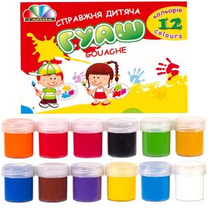 Гуаш 20 мл "Захоплення", 12 кольорів "Гамма"
