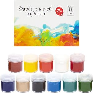 Гуаш художня 11 кольорів 30 см3