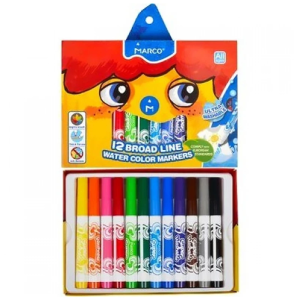 Фломастери "Marco Super Washable" 12 кол.